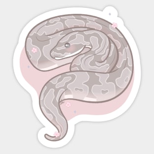 Axanthic Ball Python Original Illustration Sticker